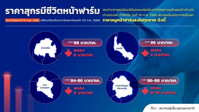 เกษตรกรร้อง “หมูเถื่อน” กดราคาหมูไทยยับ วอนรัฐป้องกันจริงจัง