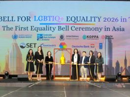 ตลาดหลักทรัพย์ไทย เป็นตลาดหุ้นแห่งแรกในเอเชีย ร่วมงาน Ring the Bell for LGBTIQ+ Equality